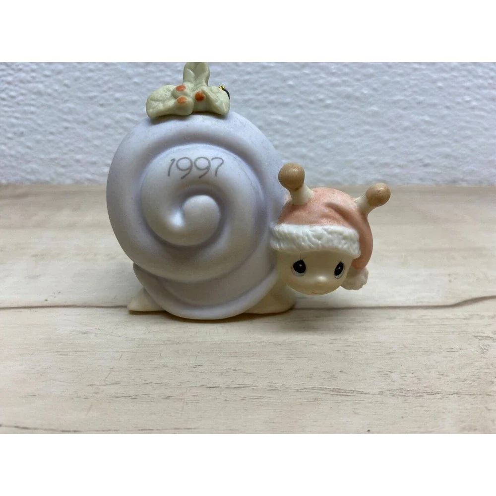 Vtg 1997 Enesco Precious Moments Slow Down For The Holidais Ornament 272760